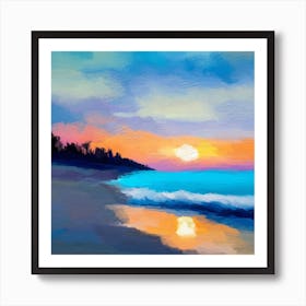 Sunset Pastel Colors Art Print