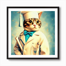 Doctor Cat 4 Art Print