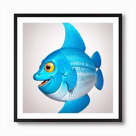 Blue Fish Art Print