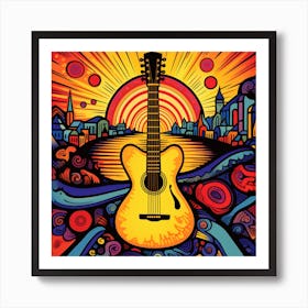 Acoustic Guitar 3 Art Print