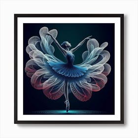 Ballerina Canvas Art Art Print