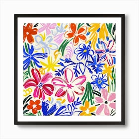 Floral Painting Matisse Style 12 Art Print