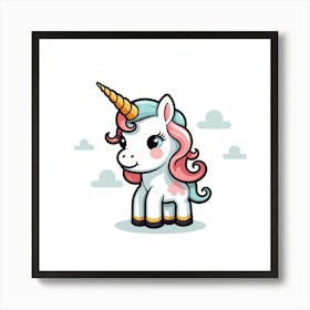 Cute Unicorn 170 Art Print