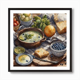 Blueberry Soup Art Print