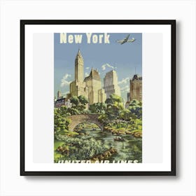 New York United Air Lines 1 Art Print