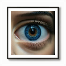 Blue Eyes Stock Videos & Royalty-Free Footage Art Print