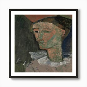 Self Portrait As Pierrot By Amedeo Clemente Modigliani Art Print