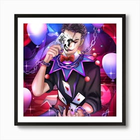 Clown With Balloons Art Print