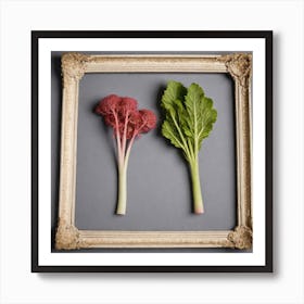 Two Vegetables In A Frame Art Print