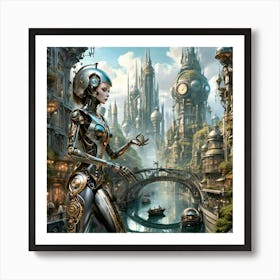 Futuristic City Art Print