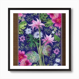 Spring Garden Flowers 1 Art Print