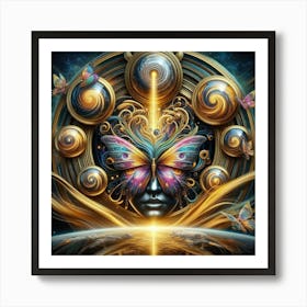 Butterfly Of The Universe Art Print