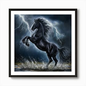 Lightning Horse 26 Art Print