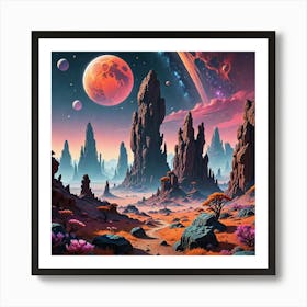 Alien Landscape Art Print