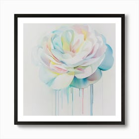 Painted Rose Art Print