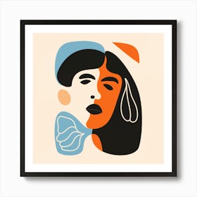 Woman'S Face 5 Art Print