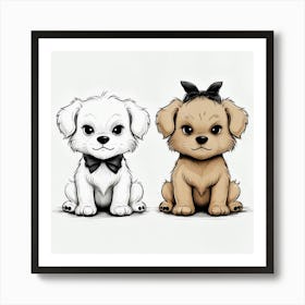 Cute Puppy Art Print