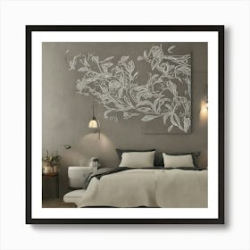 Abstract Floral Wall Art 7 Art Print