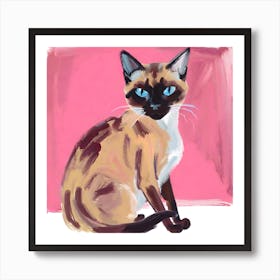 Siamese Cat 04 Art Print