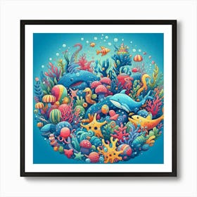 Under The Sea 3 Art Print