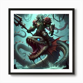 Jorven Wrath Of The Abyss Art Print