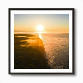 Sunrise Over The Ocean Art Print