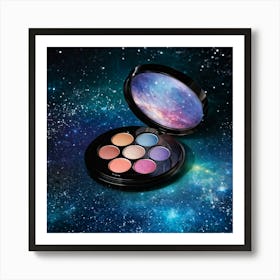 A Celestial Infused Makeup Palette Boasting Interstellar Radiance And Twinkling Shimmer Encapsulat Art Print