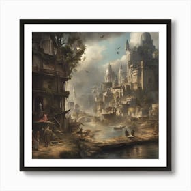 Fantasy City 1 Art Print