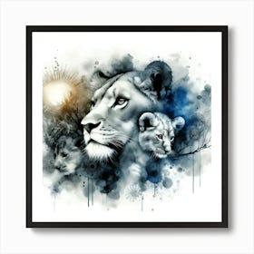 Wild Animal Illustration 161 Art Print