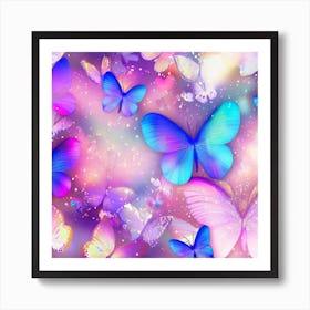 Butterfly Wallpaper 1 Art Print