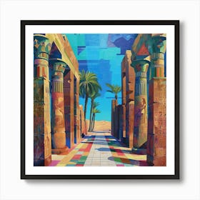 Egyptian Street Art Print