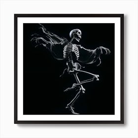 Skeleton Dance 2 Art Print