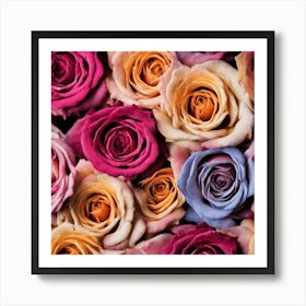 Roses Stock Videos & Royalty-Free Footage Art Print