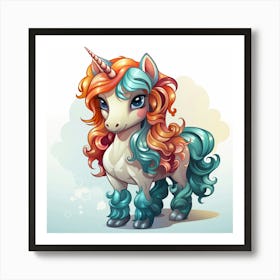 Cute Unicorn 12 Art Print