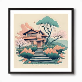 Japanese House Art Print