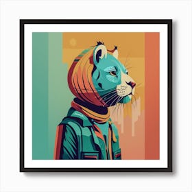 Tiger hoodie Art Print