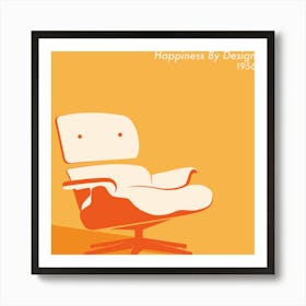 Happiness By Design Eames Chair 1 Art Print