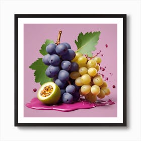 Grapes And Figs Art Print