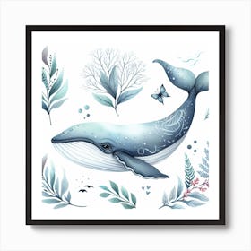 Whale 1 Art Print