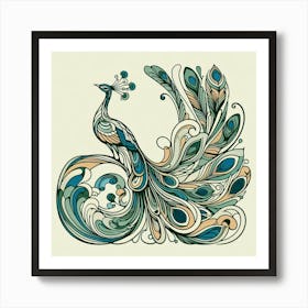 Peacock 55 Art Print