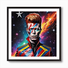 Pop Icon Starman David Bowie Art Poster 1 Art Print