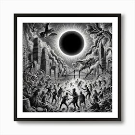 Eclipse In Apocalypse Art Print