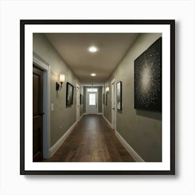 Hallway Stock Videos & Royalty-Free Footage 10 Art Print