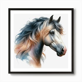 Horse Head Painting Art Print