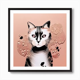 Adorable Cute Cat Art Print