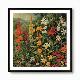 Garden Of Flowers Art 2 Art Print