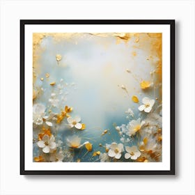 Abstract Flower Painting Art Print