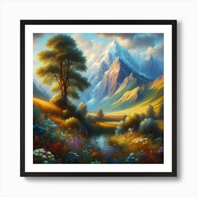 Landscape Painting 34 Art Print