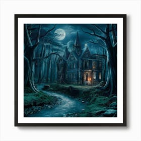 Haunted House 1 Art Print