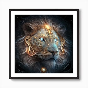 Celestial Visions, Lion Art Print